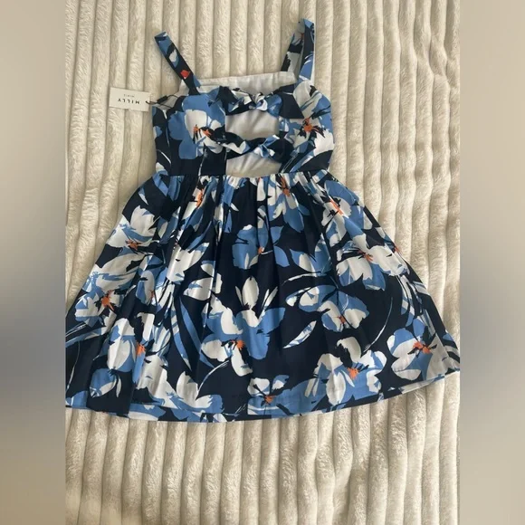 Milly Minis hibiscus Navy dress girls size 10 - never worn before Formal